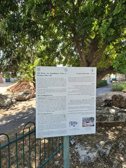 בית בד וגת בגן הפסגה — תמונה 3